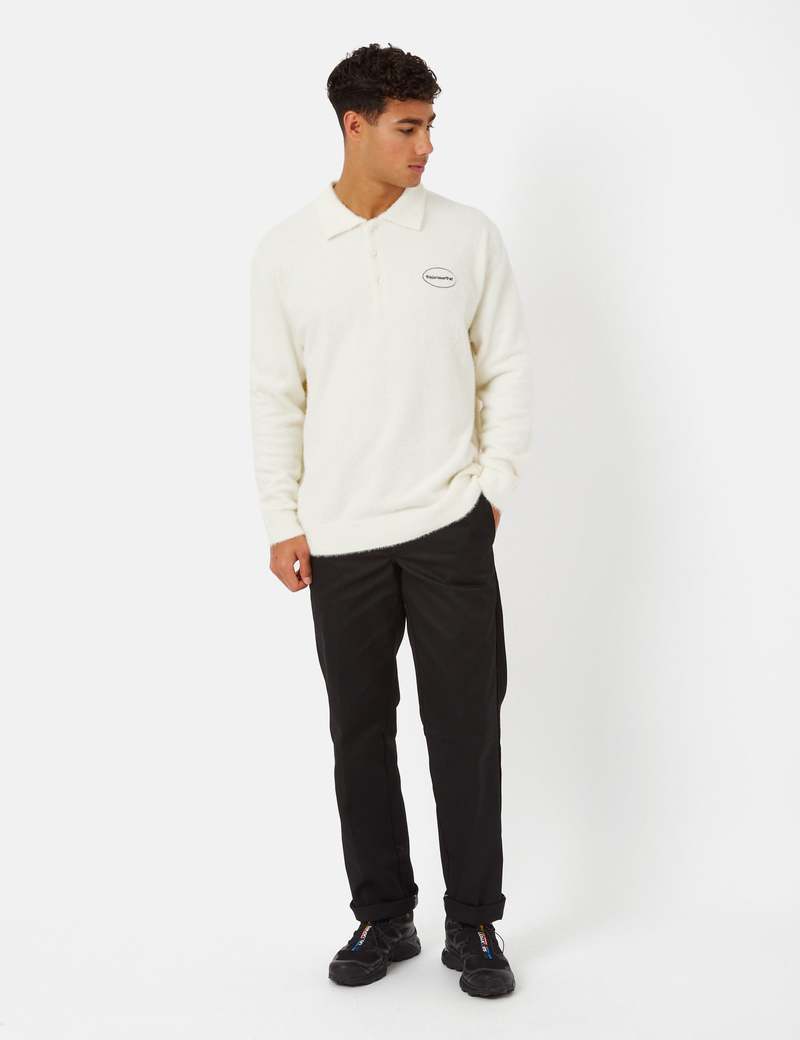Thisisneverthat E TLogo Shaggy Polo - Ivory White | Garmentory