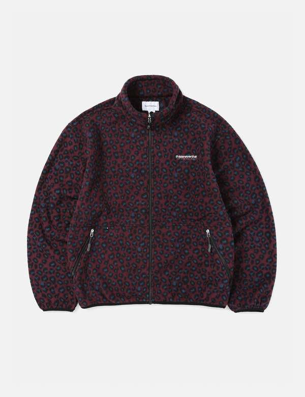 Thisisneverthat INTL. Fleece Jacket - Leopard Blue | Garmentory