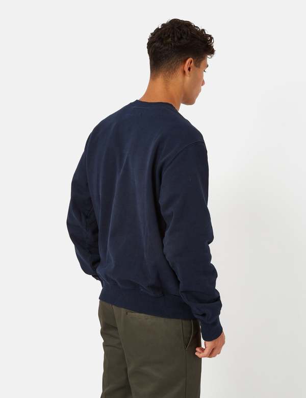 Thisisneverthat T-Logo Crewneck Sweatshirt - Navy Blue | Garmentory