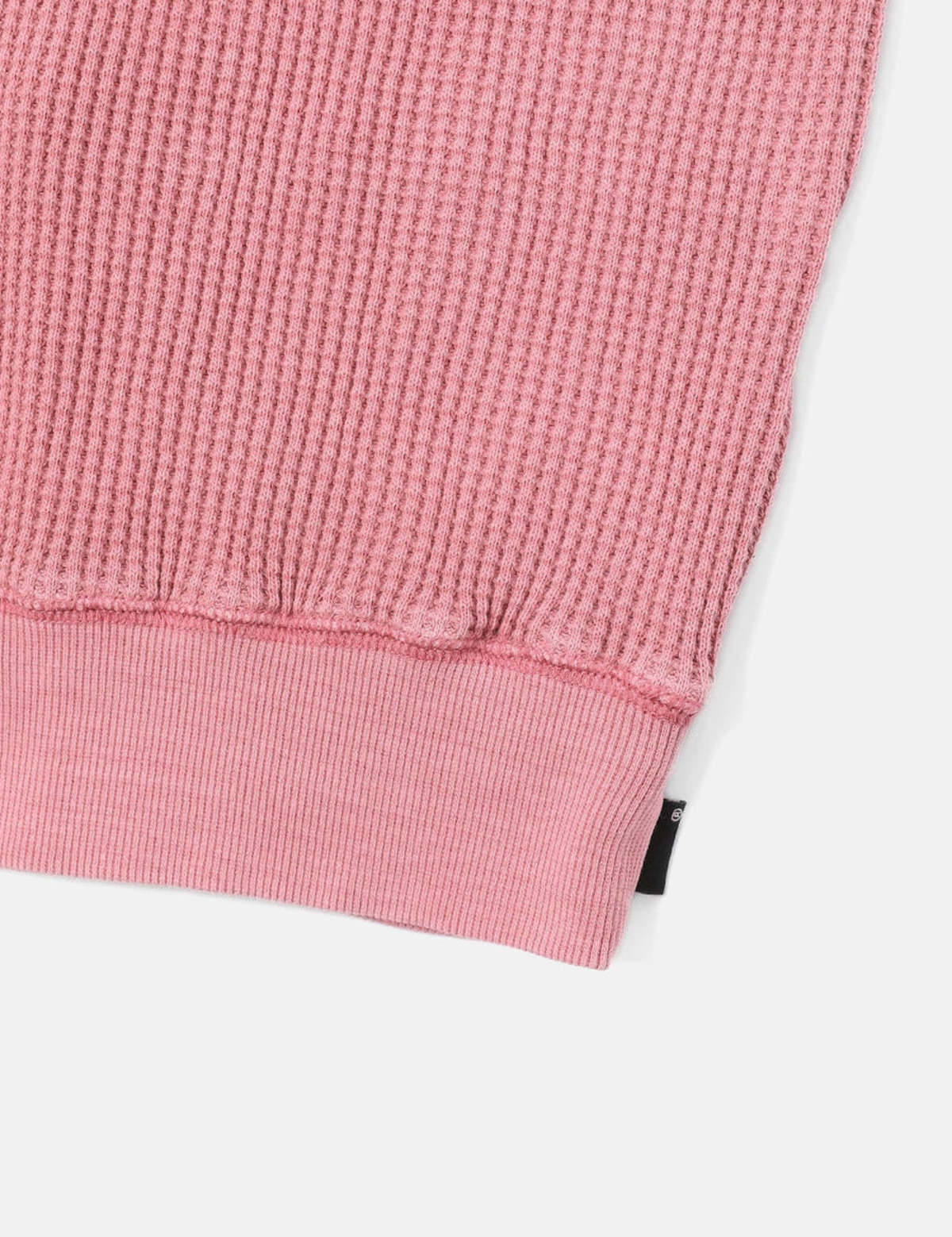 【used】thisisneverthat Waffle Polo M Thisisneverthat Waffle Long Sleeve Polo Shirt - Pink