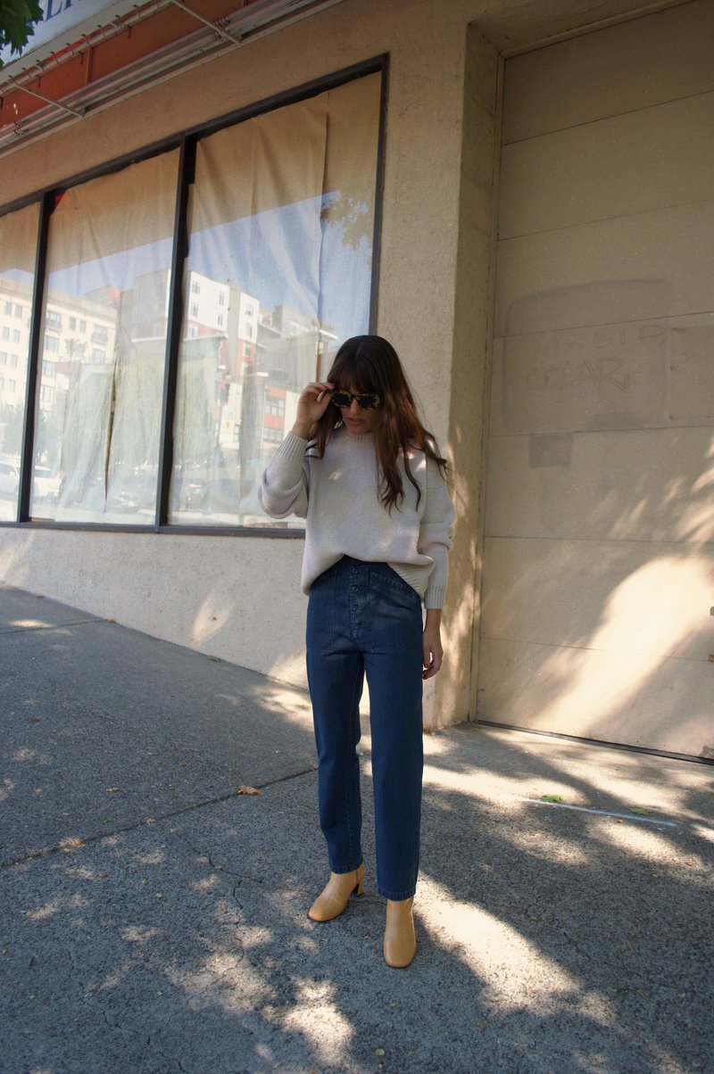 Micaela Greg Work Pant - Deep Indigo