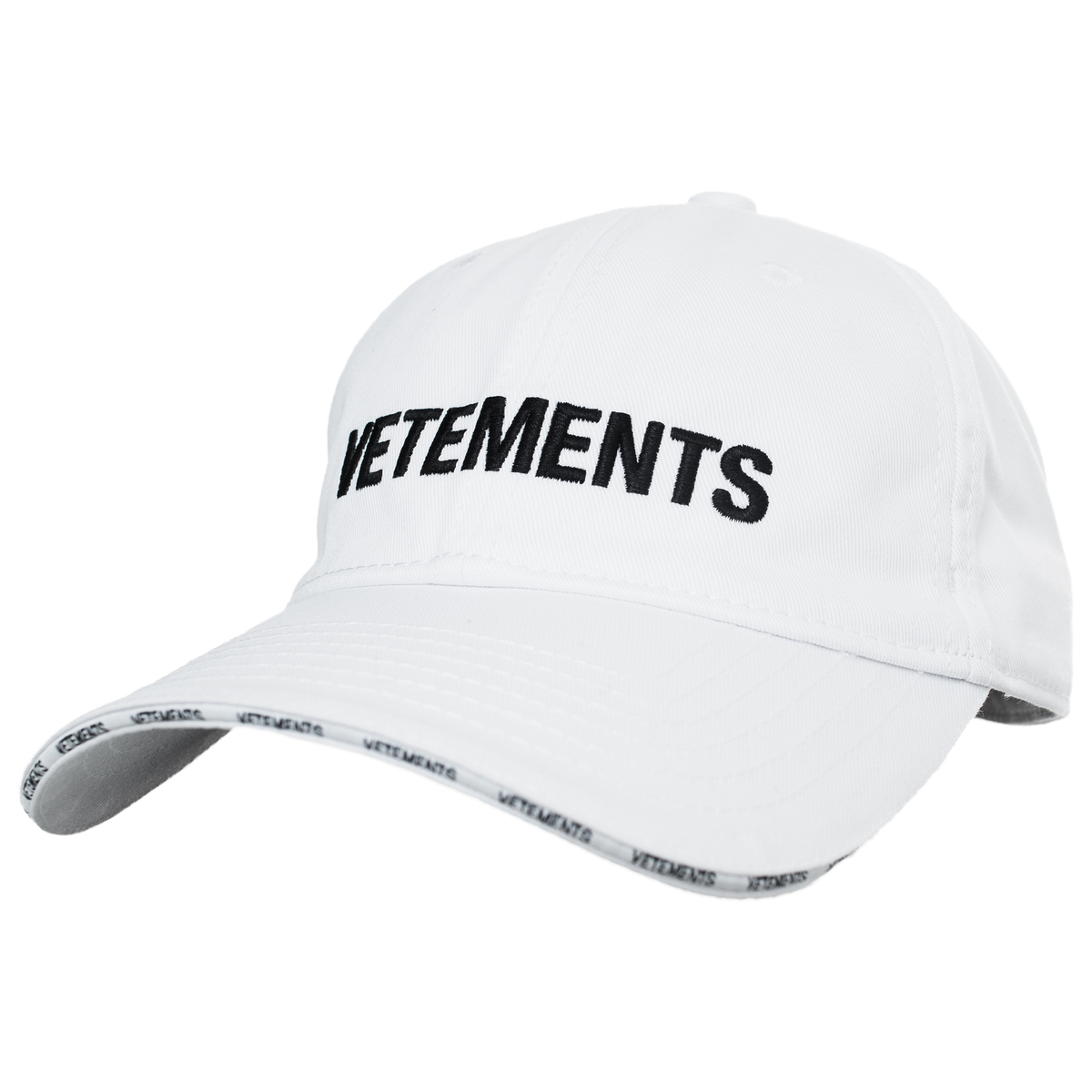 Vetements Classic White Cap Haute Couture Cap by Vetements- La Garçonne main image 3