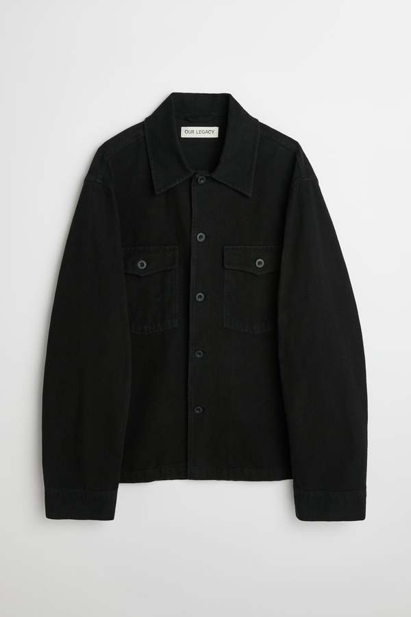 Our Legacy EVENING COACH JACKET - BLACK BRUSHED | Garmentory