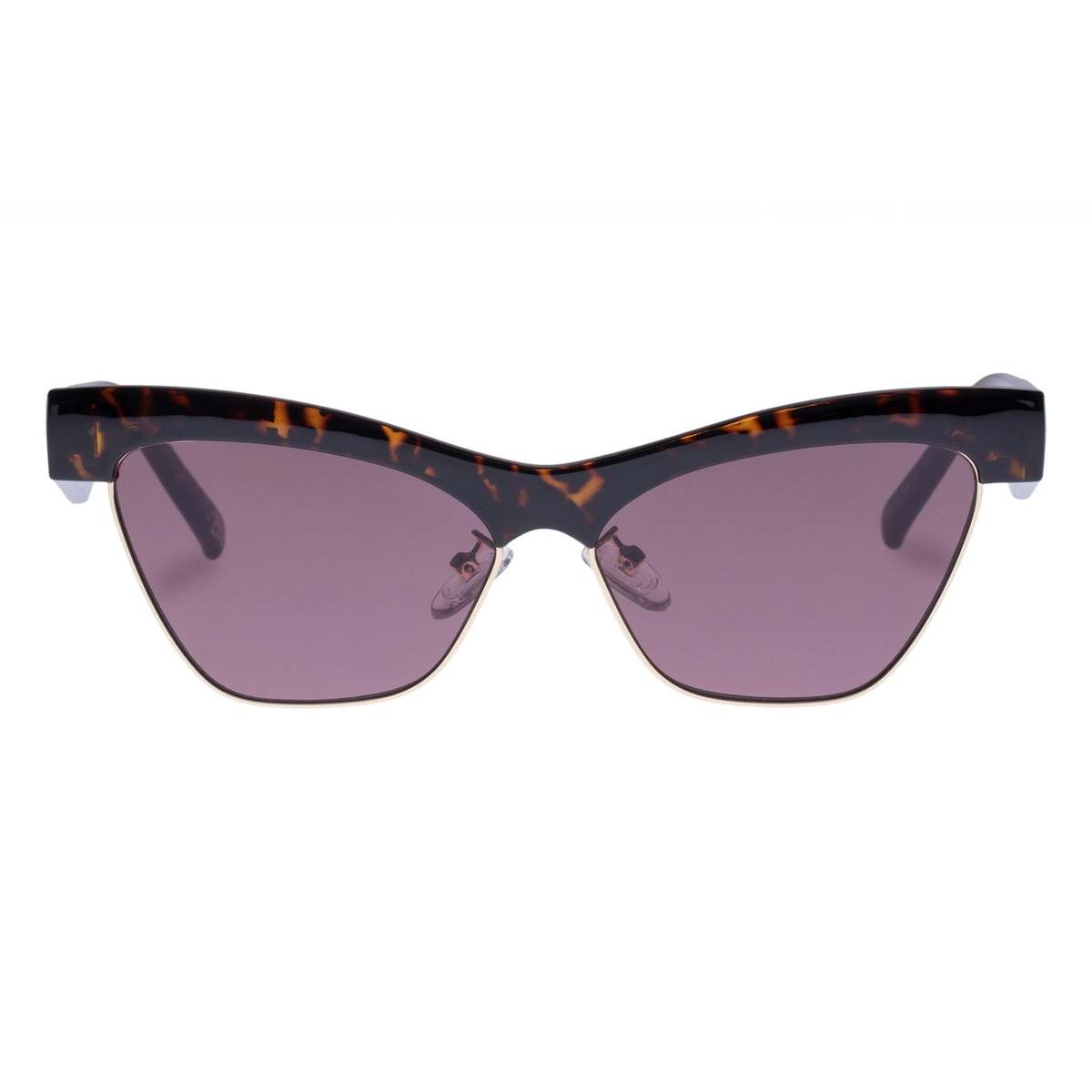 ✅⭐️Le Specs Mountain High Sunglasses/Tortoise & Gold Caliente Tort Rose Gold Female Cat-Eye Sunglasses | Le Specs main image 2