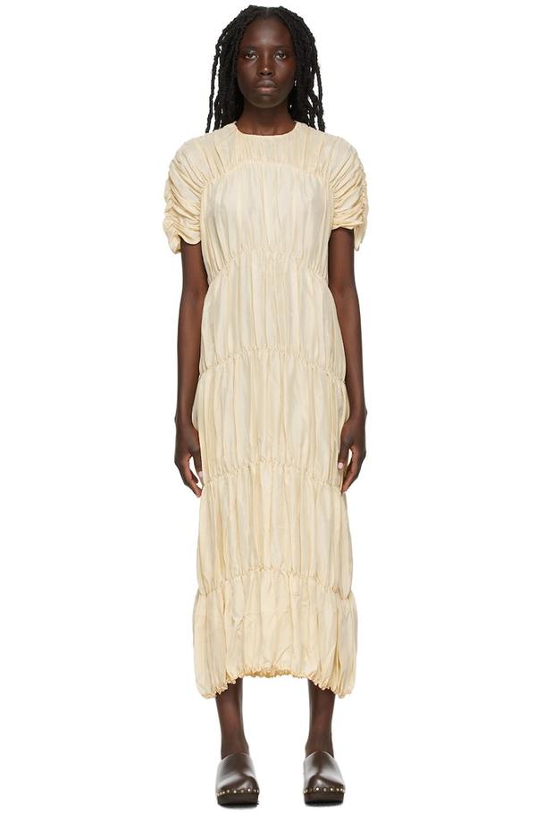 toteme smocked cocktail dress Rent Toteme Black Dress UK 8