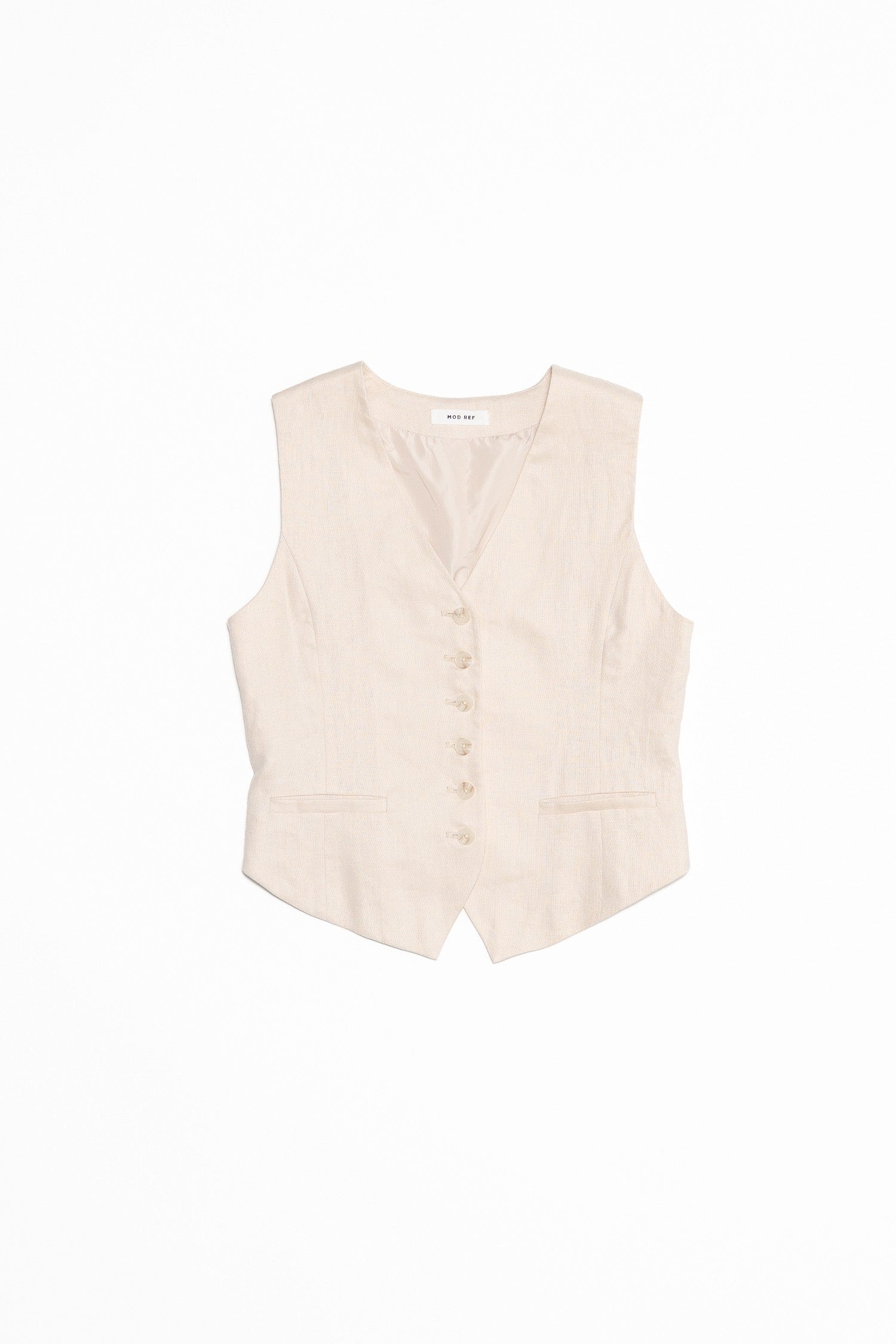 Mod Ref Linen Pell Vest - Natural | Garmentory