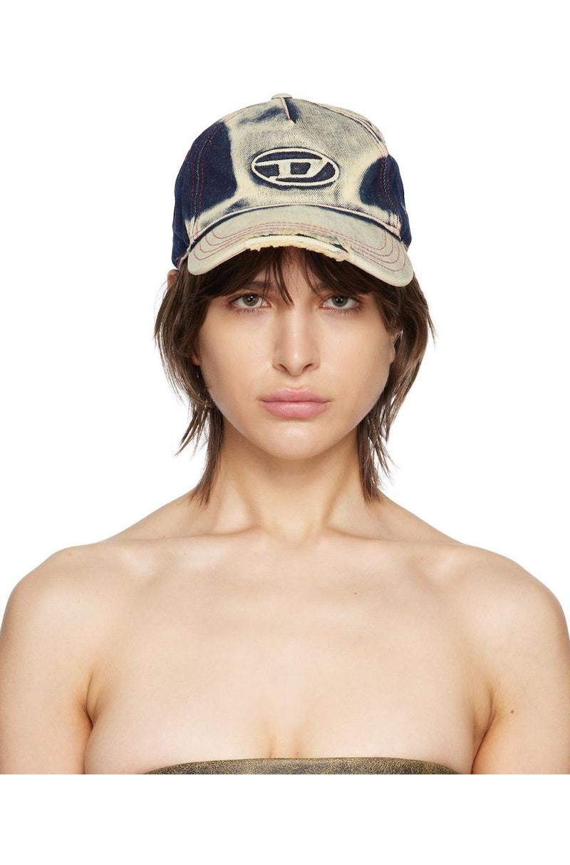 【Diesel】C-Seymon Denim Cap SEYMON Baseball Cap in Treated Denim at Amazon Men's