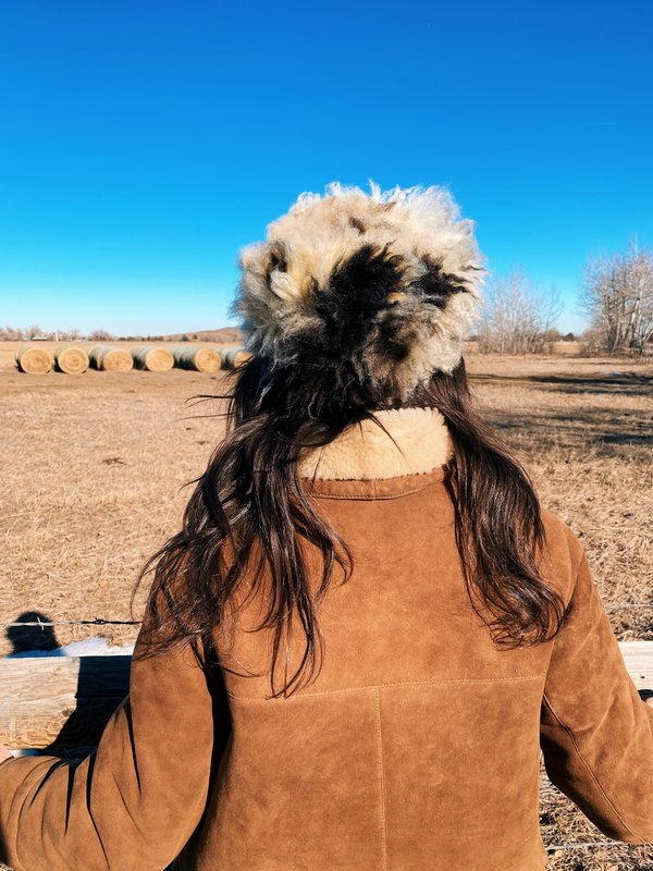 IDA+MOON round SPOTTED SHEEPSKIN ORB HAT 1 | Garmentory display picture 2
