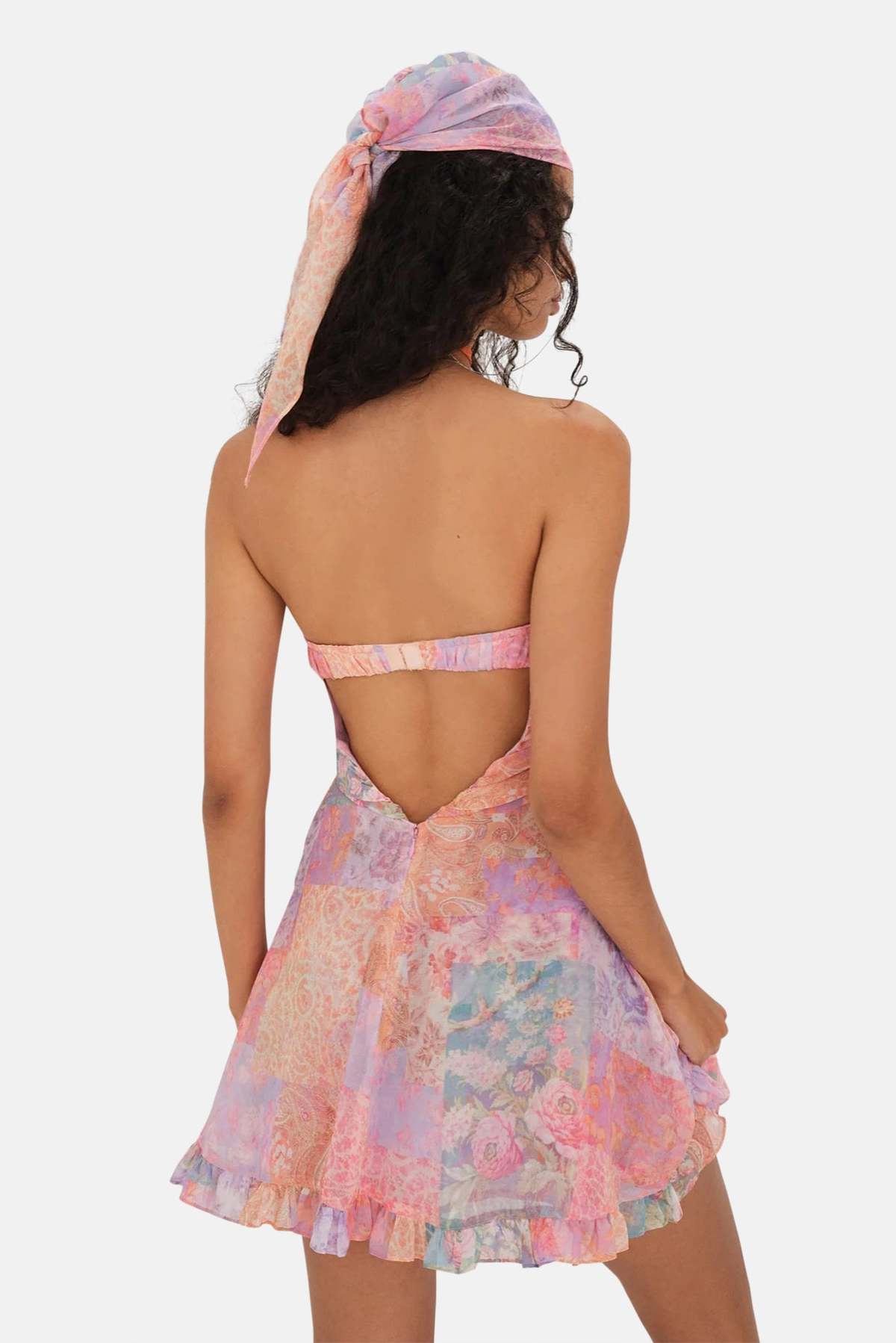 princess polly baby blue dress For Love & Lemons Teagan Mini Dress main image 0