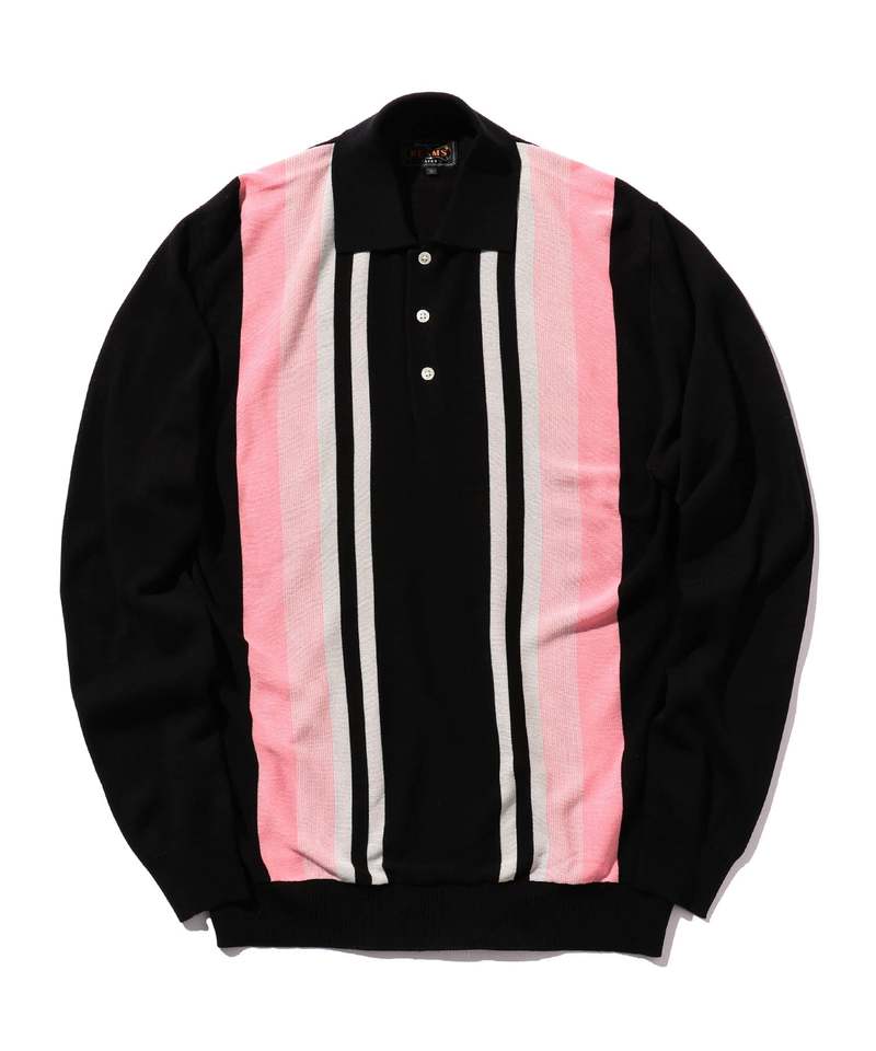 トップス BEAMS+ Knit Polo Gradation Stripe 12G Beams Plus Knit Polo 12G Stripe - Brown | Garmentory