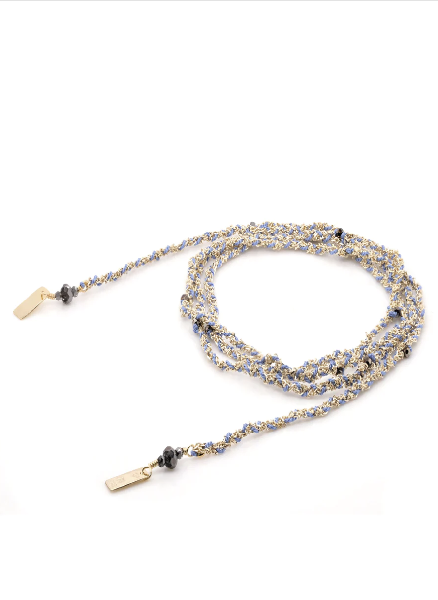 Marie Laure Chamorel Necklace 182 - Pink / Gold / Black