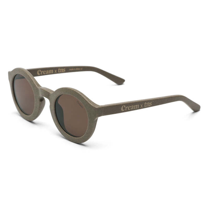 Kids Cream Eyewear Cream 01 x The New Society Sunglasses - Olive