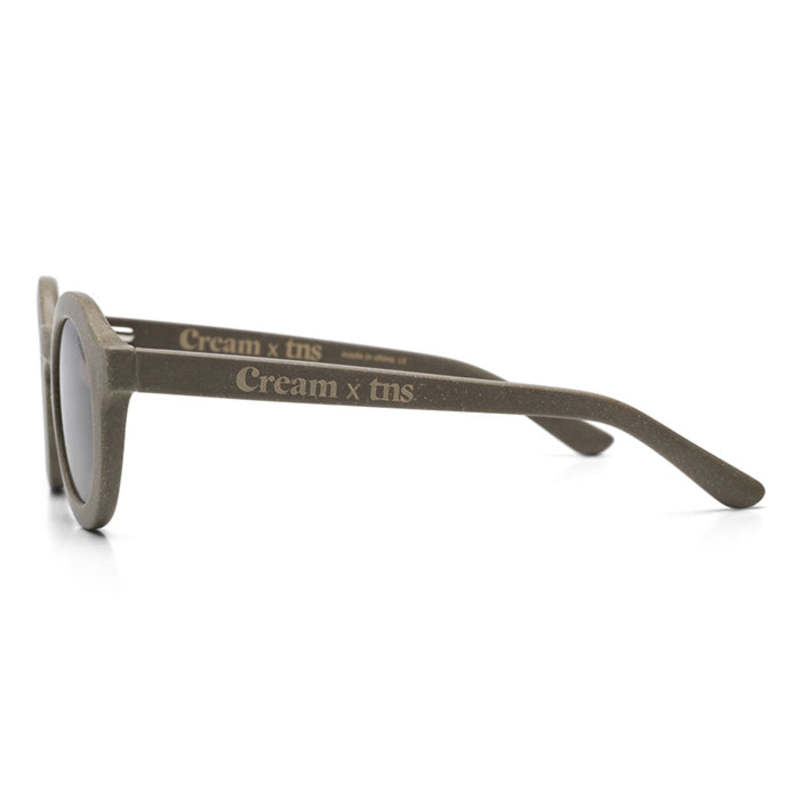 Kids Cream Eyewear Cream 01 x The New Society Sunglasses - Olive