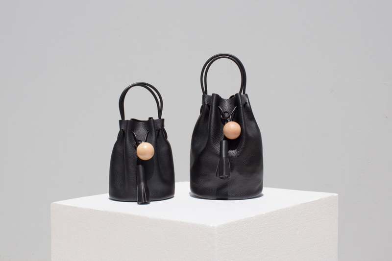 Building Block Mini Bucket Bag - Pebbled Black | Garmentory Building Block Mini Bucket Bag - Pebbled Black | Garmentory