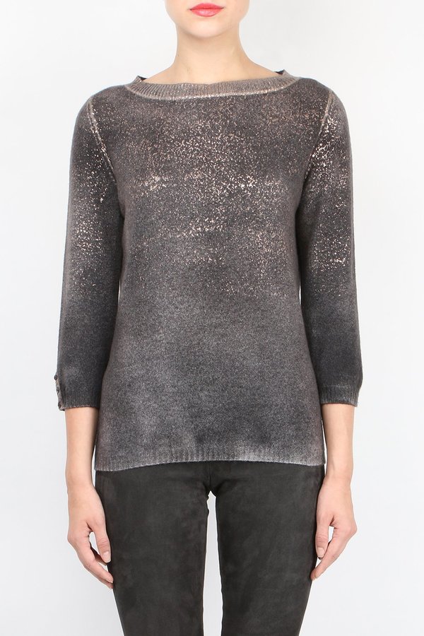 Avant Toi Metallic Three Quarter Knit Avant Toi Metallic Three Quarter Knit