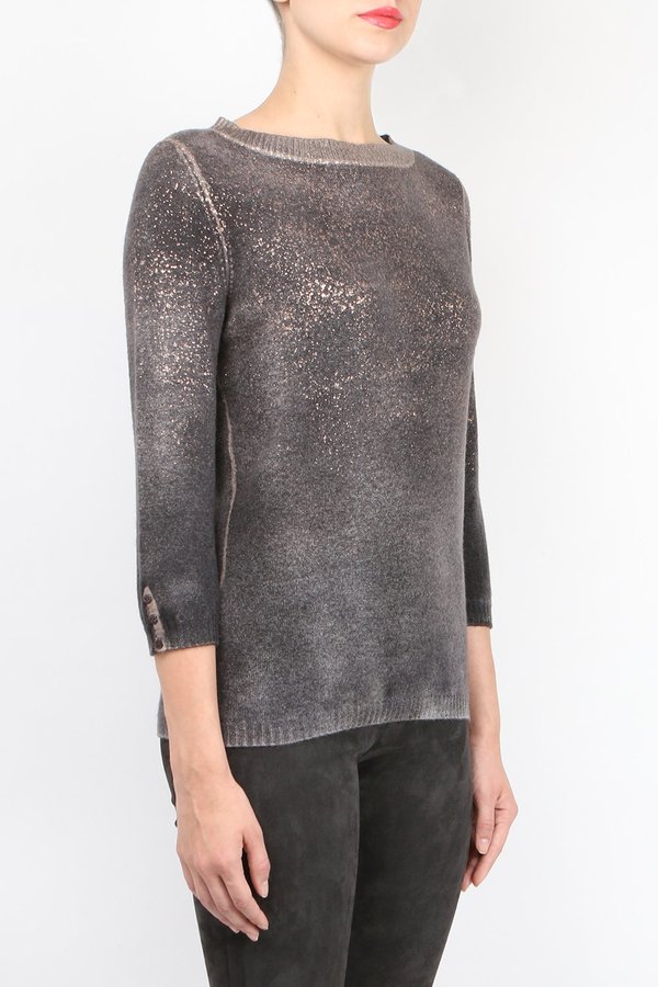 Avant Toi Metallic Three Quarter Knit Avant Toi Metallic Three Quarter Knit