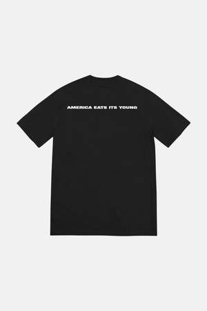 Supreme America Eats ITs Young Tee - Black | Garmentory