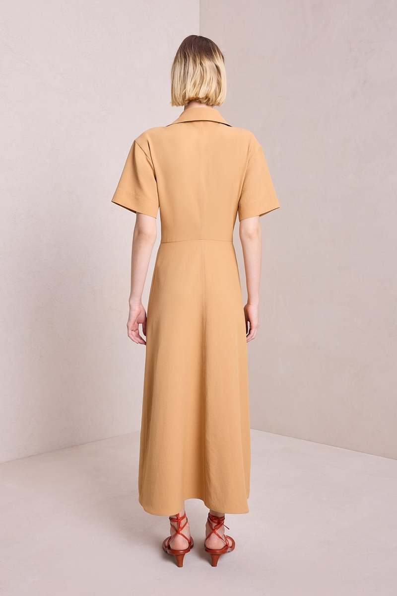 alc florence pleated midi dress A.L.C. Florence Pleated Midi Dress