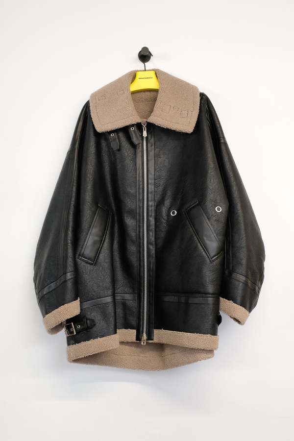 ジャケット・アウター soloist 22AW faux mouton flight jacket TAKAHIROMIYASHITA The Soloist. Faux Mouton Double Zip Ballon