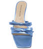 Giampaolo Viozzi Blue High Heel Sandal - Thumbnail 4