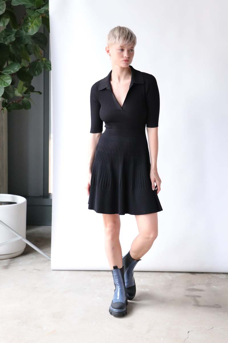 Simkhai Patricia Polo Dress - Black | Garmentory