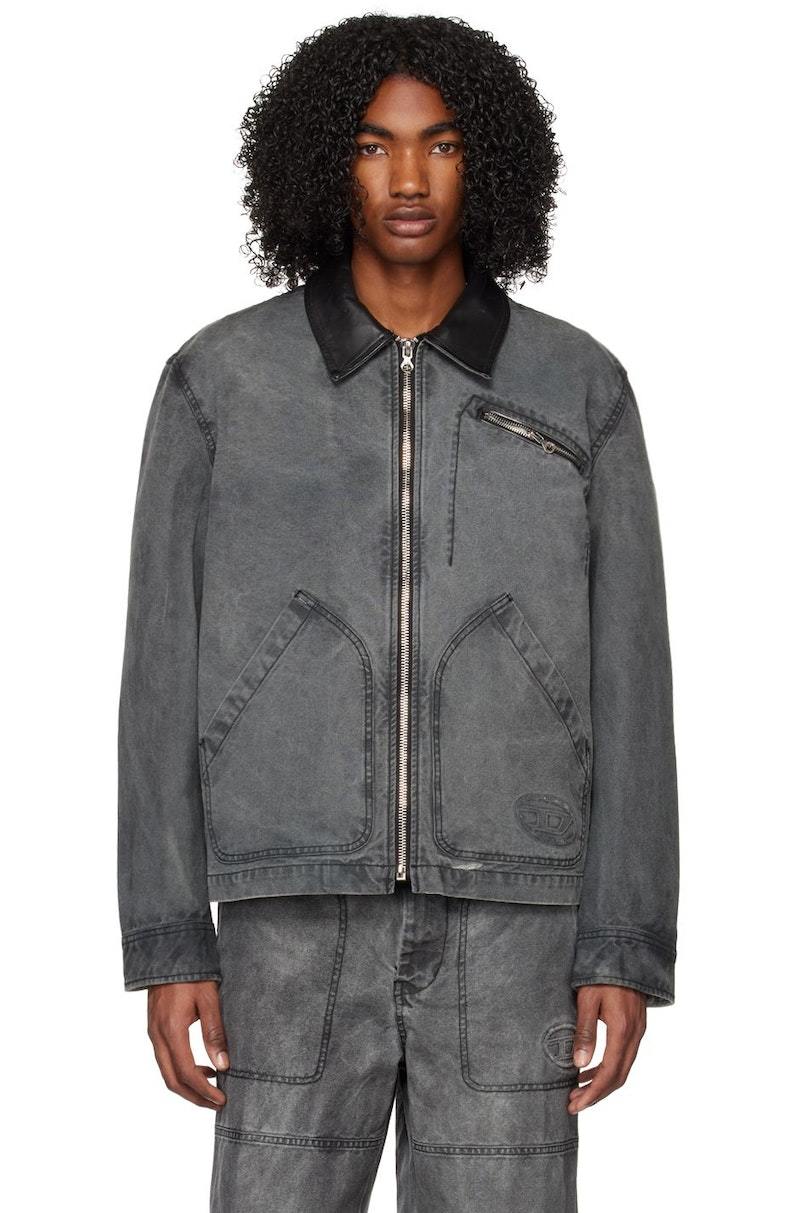 Diesel J-Chart Denim Jacket - Black | Garmentory
