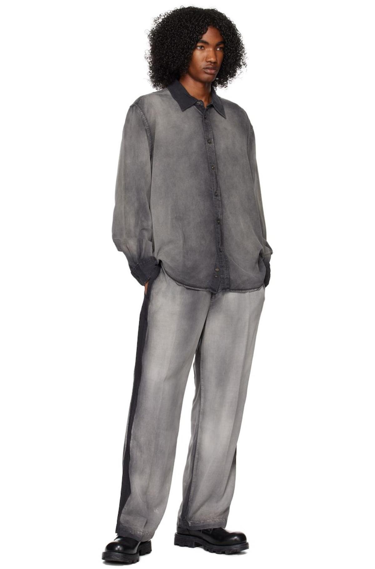 Diesel S-Umbe-Treat Shirt - Gray | Garmentory Diesel S-Umbe-Treat Shirt - Gray | Garmentory