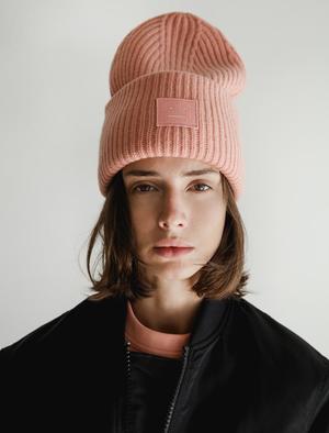 Acne Studios Mens Pansy Knit Hat Pale 