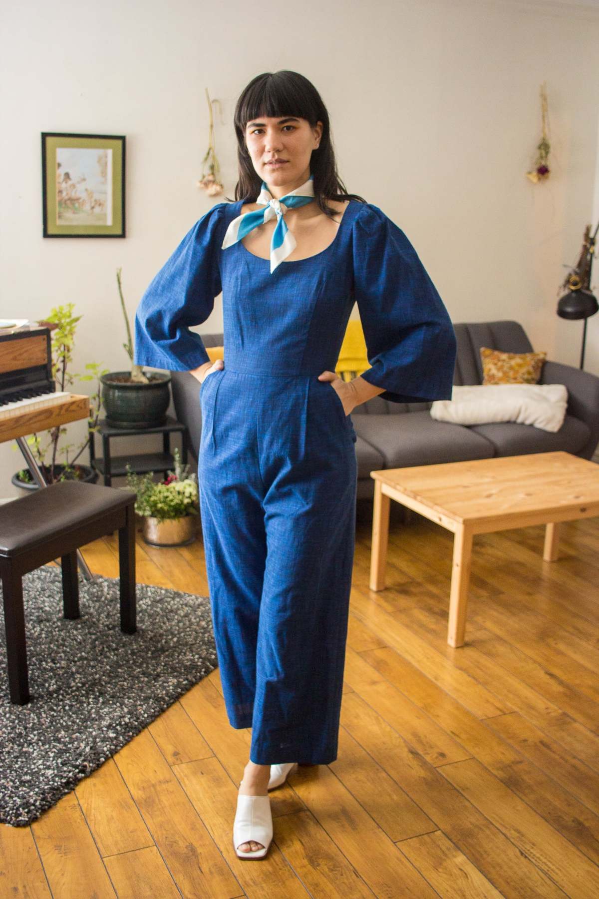 Birds of North America Dickcissel Jumpsuit - Sapphire - Image 2 of 10