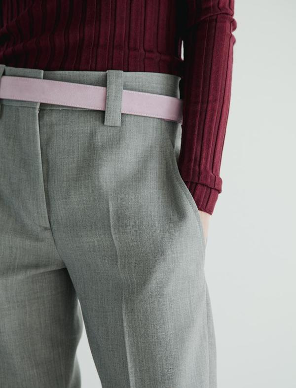 Acne Studios Womens Trea Trousers Grey Mélange Acne Studios Womens Trea Trousers Grey Mélange