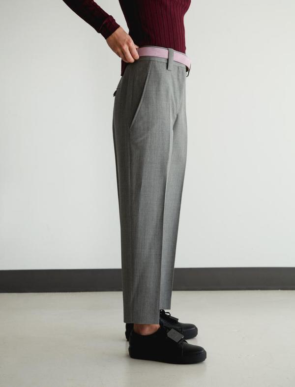 Acne Studios Womens Trea Trousers Grey Mélange Acne Studios Womens Trea Trousers Grey Mélange