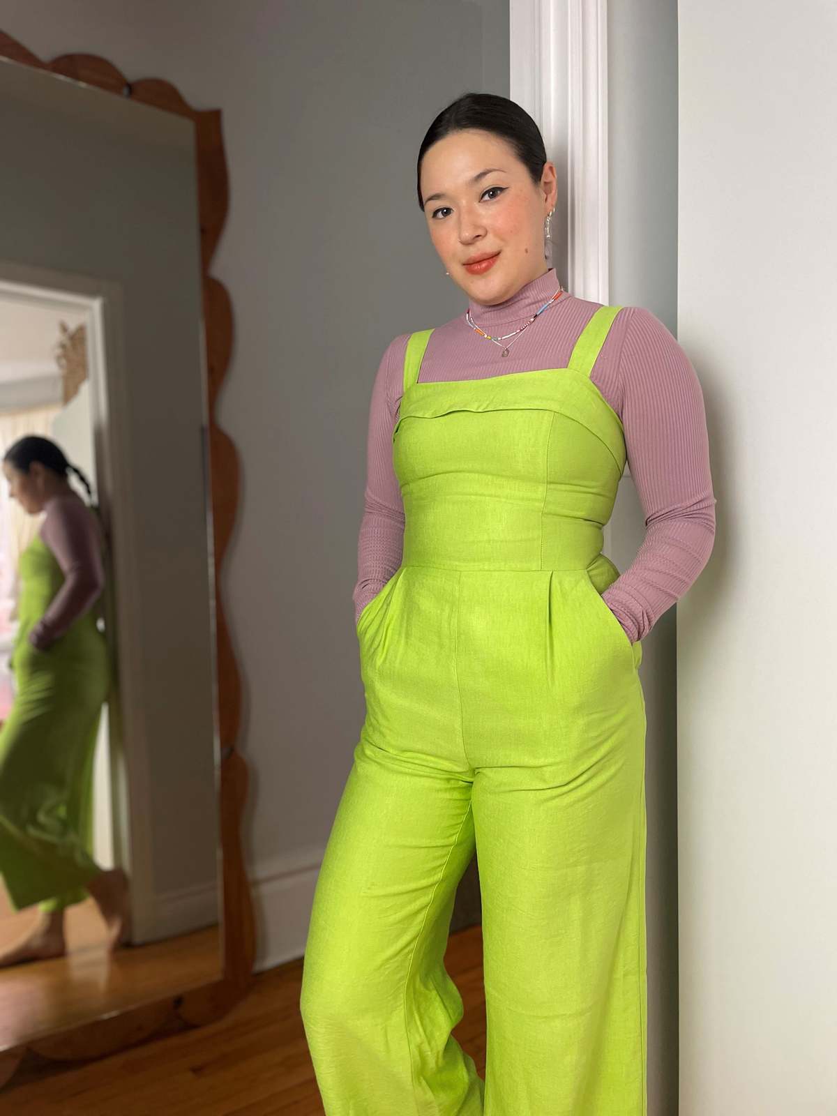 Birds of North America Sandgrouse Jumpsuit - Pear - Image 1 of 10