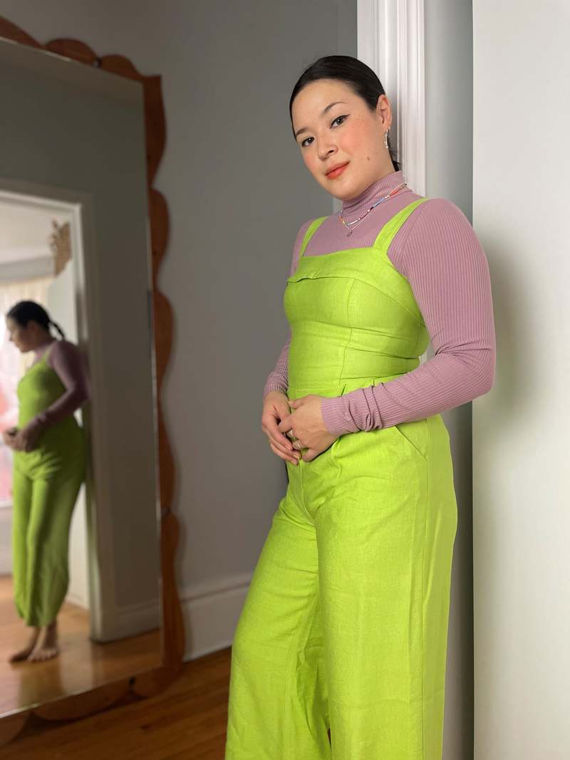 Birds of North America Sandgrouse Jumpsuit - Pear