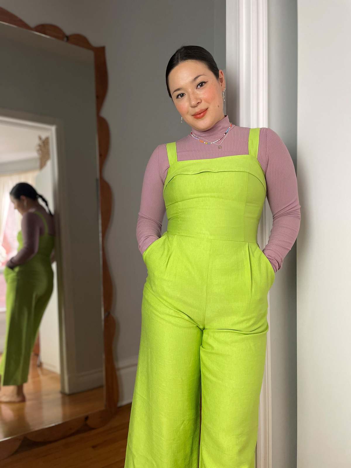 Birds of North America Sandgrouse Jumpsuit - Pear - Image 4 of 10