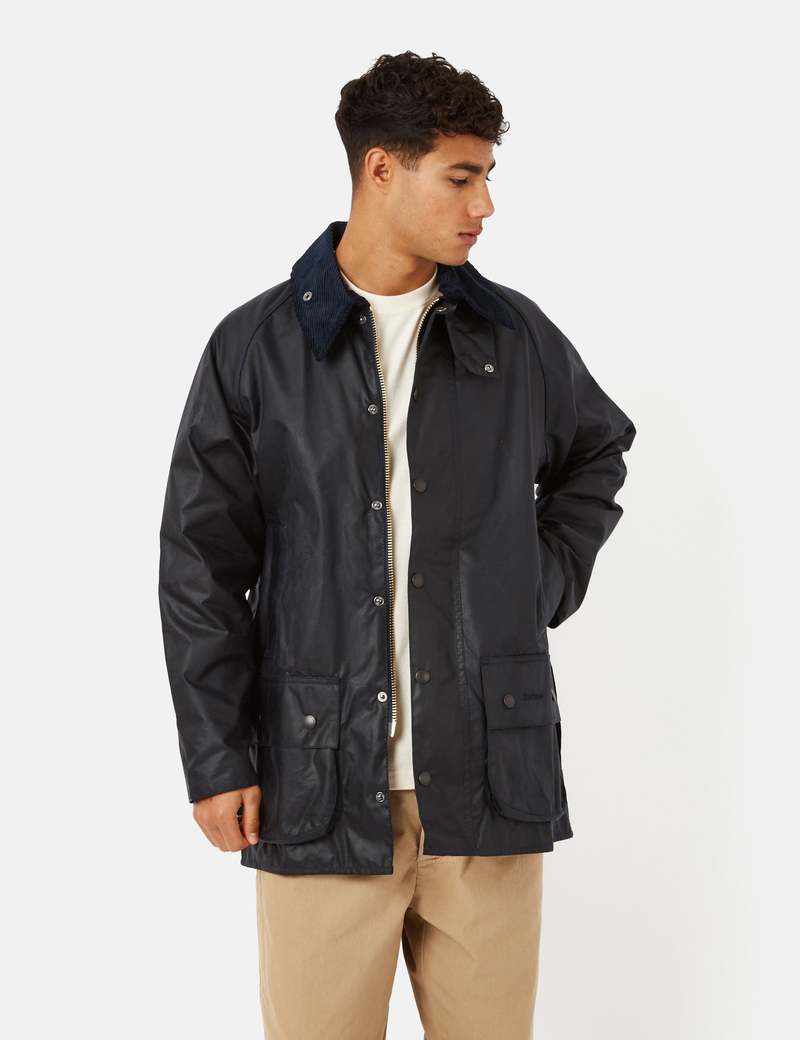 Barbour バブアー Beaufort Navy Blue 38 Men's Navy Beaufort Wax Jacket | Barbour