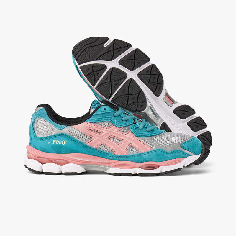 ASICS x Awake NY Gel NYC - Pure Silver/Green Blue Slate