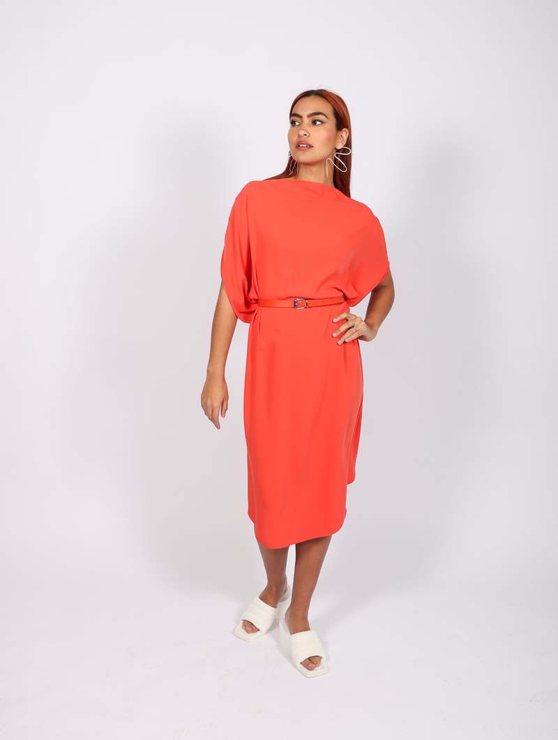 MM6 Maison Margiela Circle Dress - Orange | Garmentory