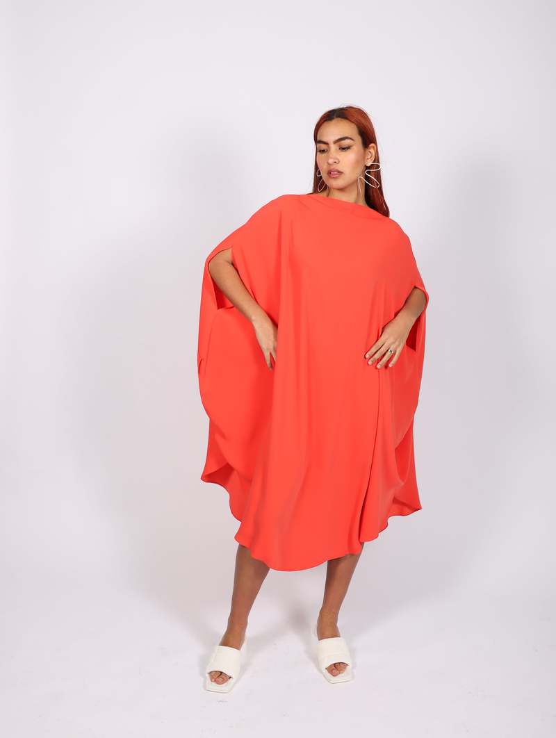 MM6 Maison Margiela Circle Dress - Orange | Garmentory