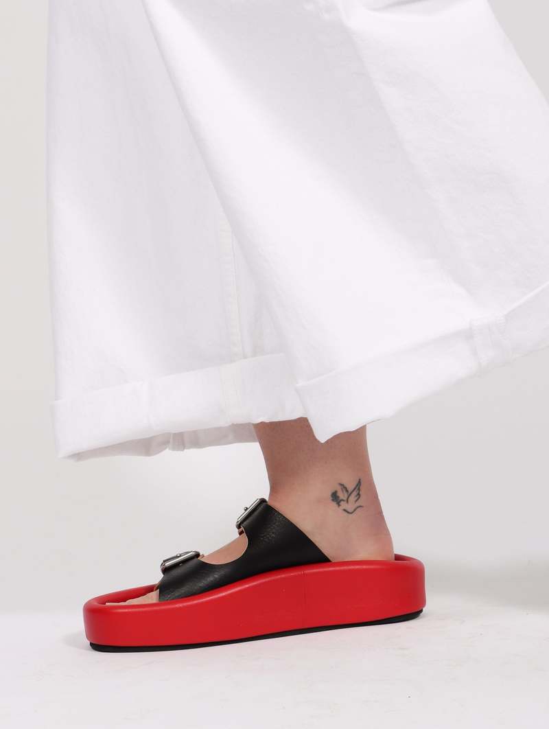 Strap Sandal in Red by MM6 Maison Margiela | Garmentory