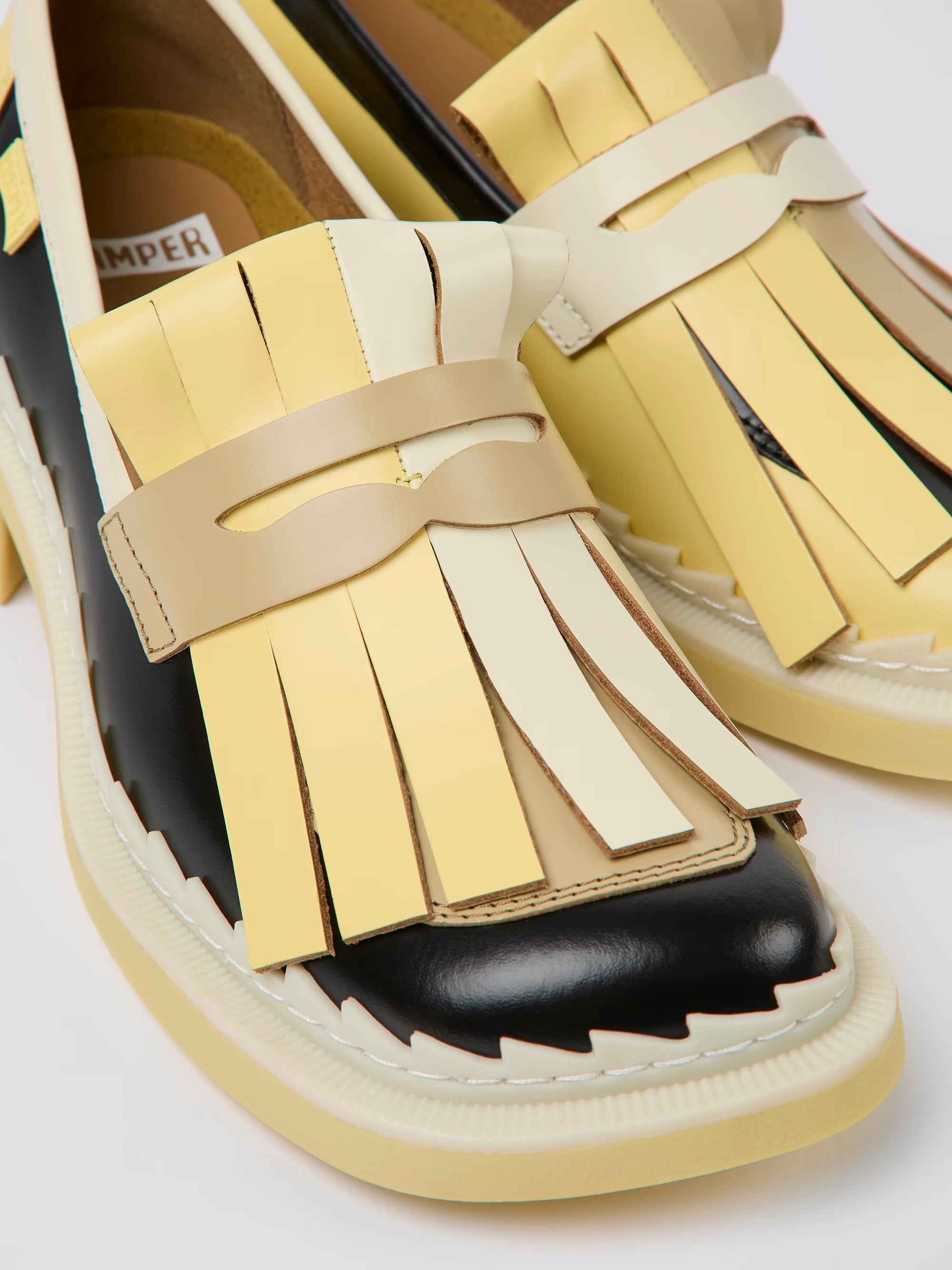 Camper Twins Loafers Yellow Multicolor Garmentory