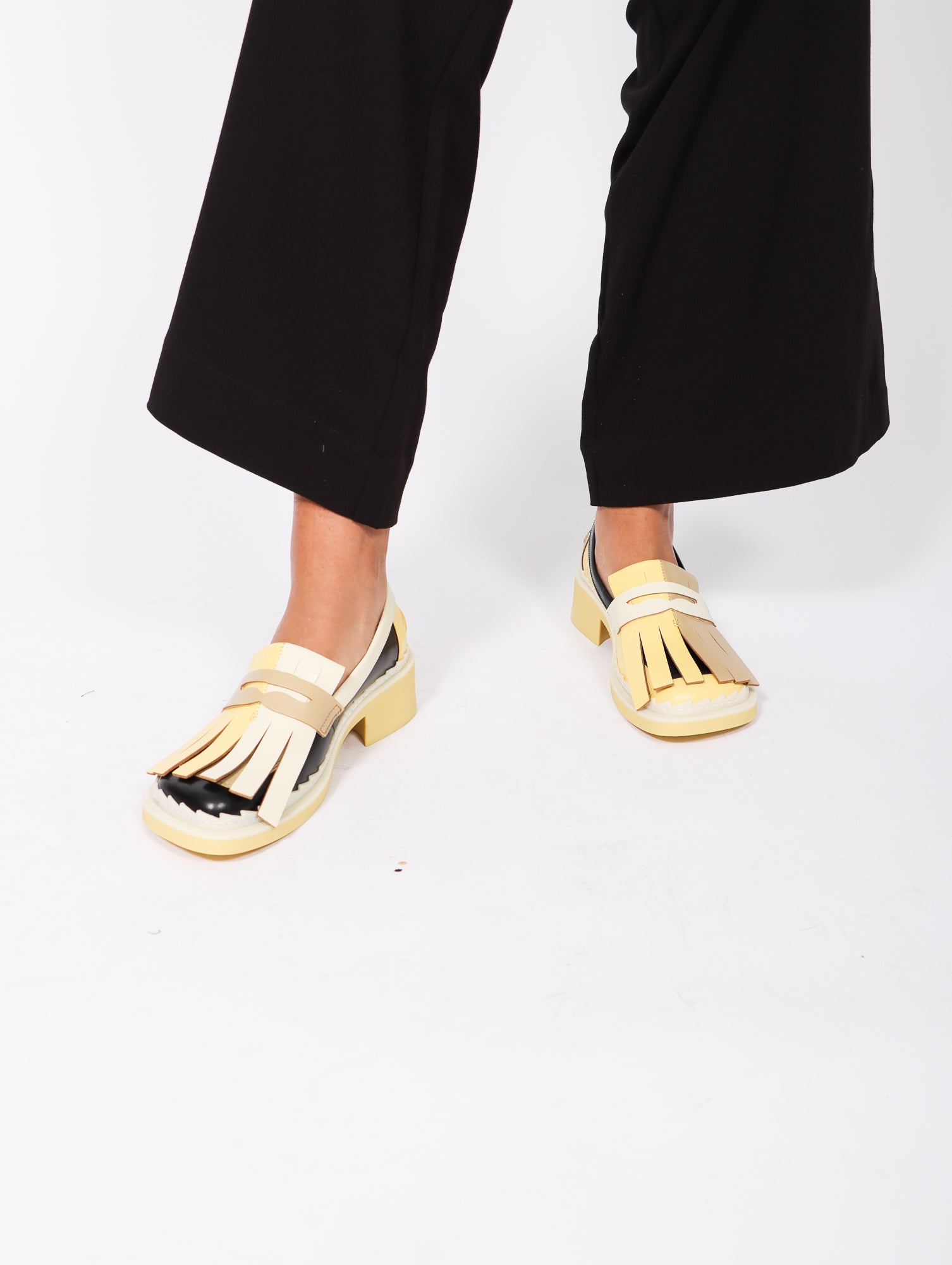 Camper Twins Loafers Yellow Multicolor Garmentory