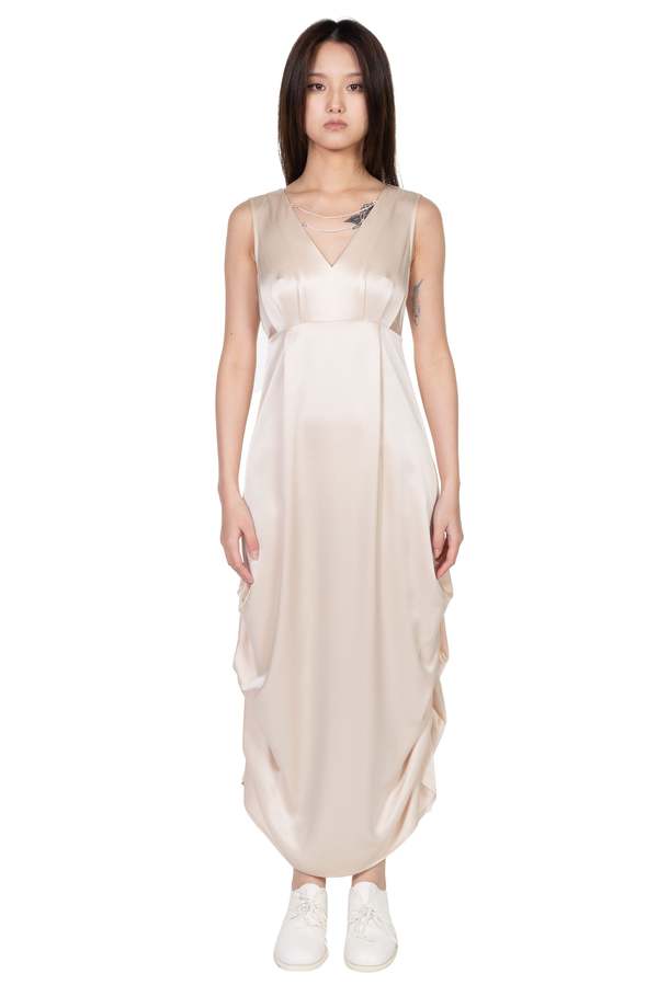 ii sense Moonlight Flute Dress Moonlight Ivory Garmentory