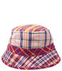 Grevi Multi Color Cotton Small Brim Plaid Bucket Hat - Multicolor - Thumbnail 1