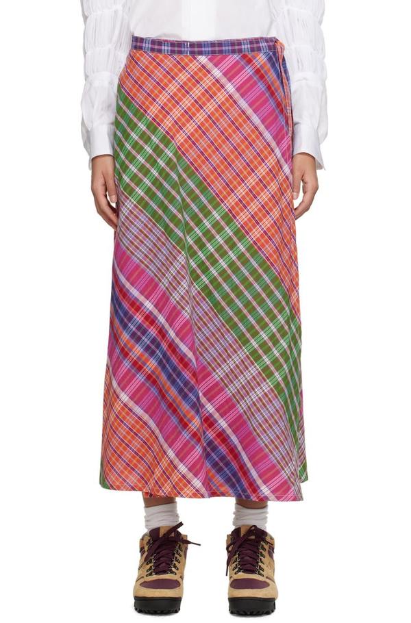 Engineered Garments Wrap Midi Skirt Multicolor Garmentory