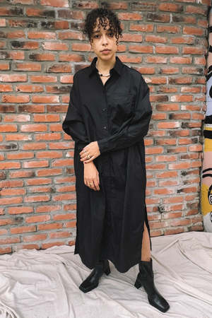 knee length dresses for ladies Cafe Patio Button Down Mini Dress in Dark Rust – Impressions Online Boutique main image 1