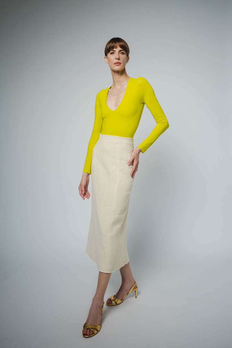 Santicler NOVA V-NECK BODYSUIT - LIME