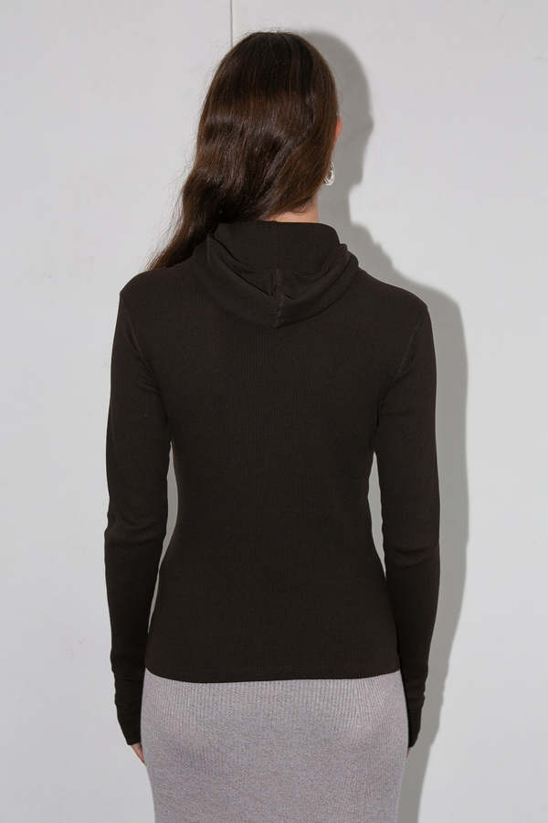 Baserange Hanifa Hoodie - Dark Brown | Garmentory