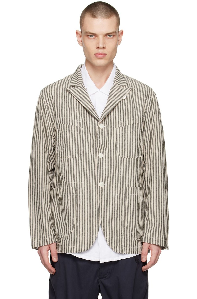 Engineered Garments Bedford Jacket - Off-White/Black | Garmentory