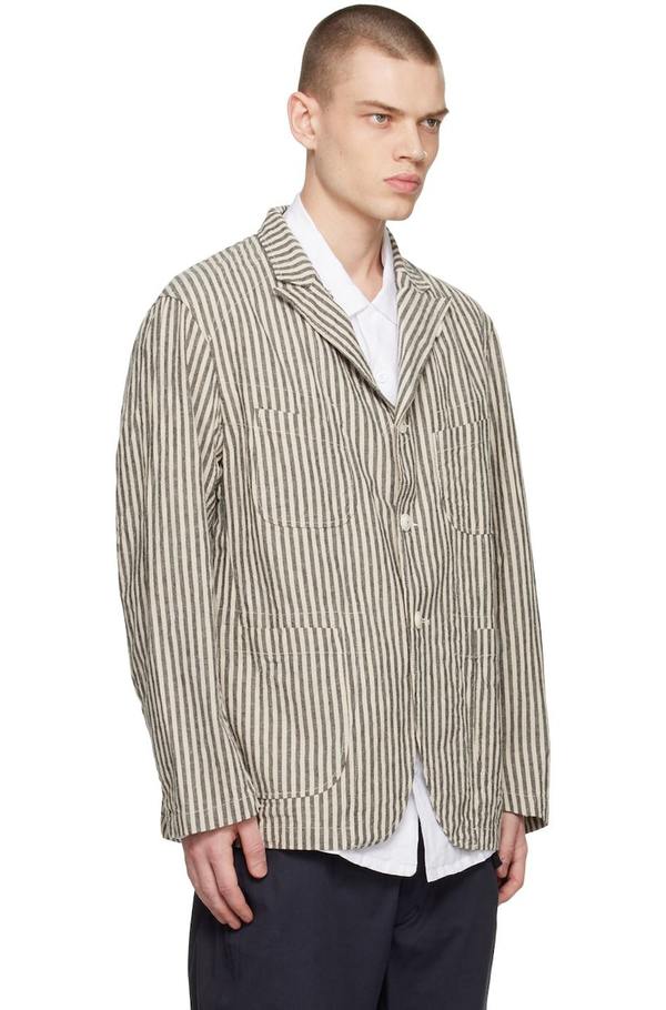 Engineered Garments Bedford Jacket - Off-White/Black | Garmentory