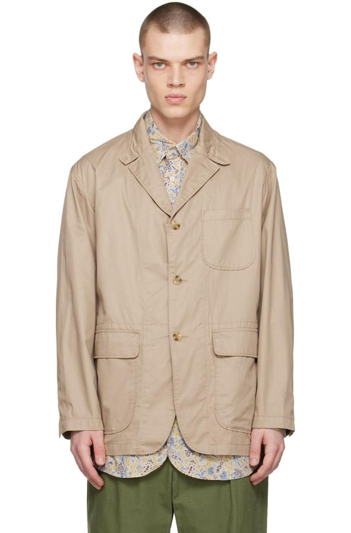 Engineered Garments Loiter Blazer - Beige | Garmentory